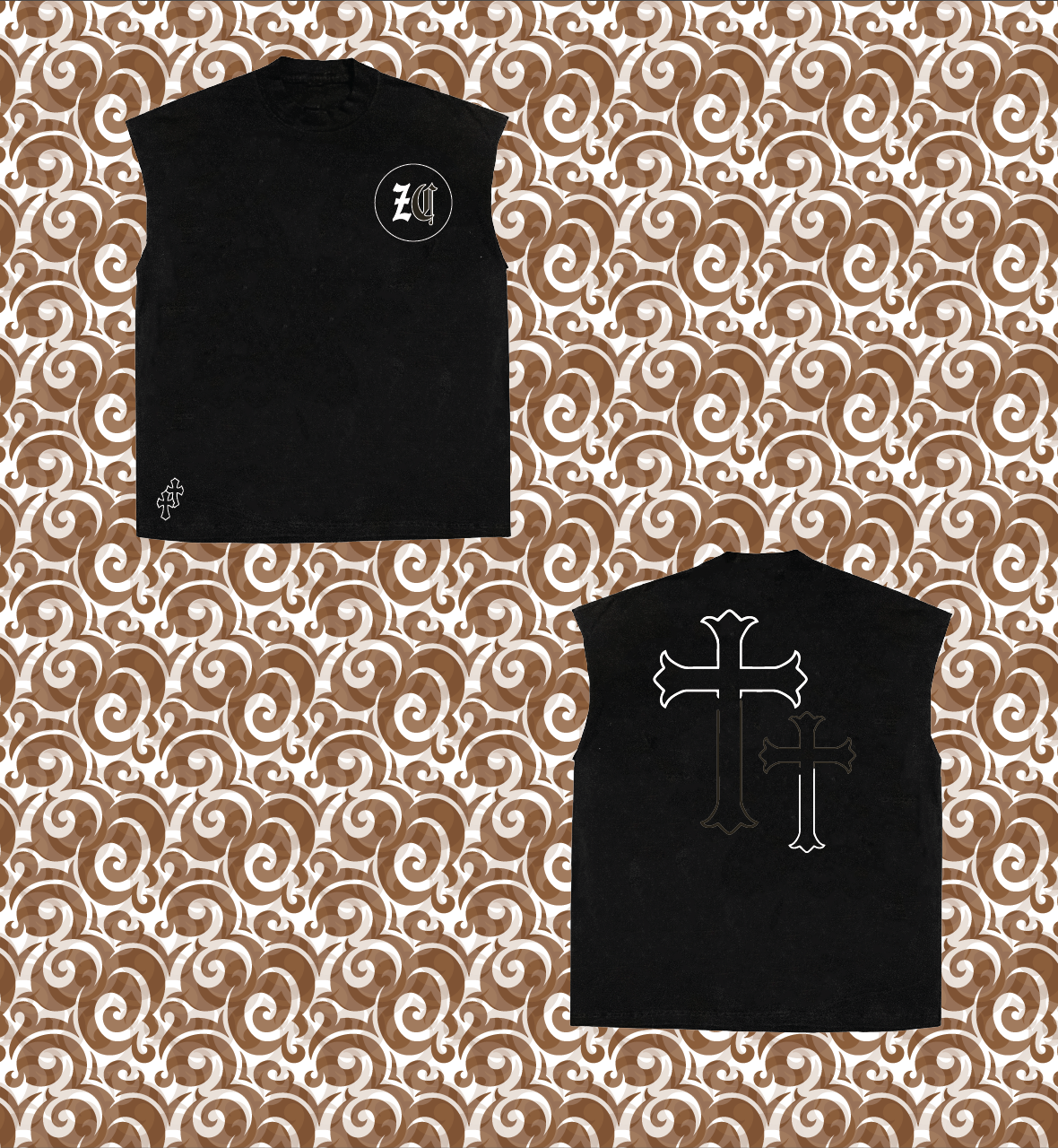 Chrome Crosses sleeveless shirt